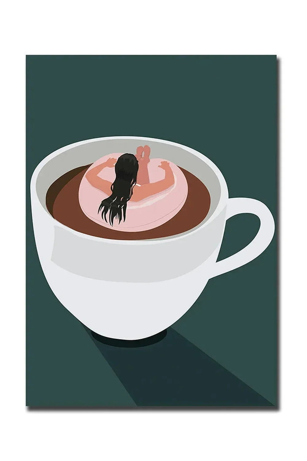 God Morgen Kaffe Lærred Plakat