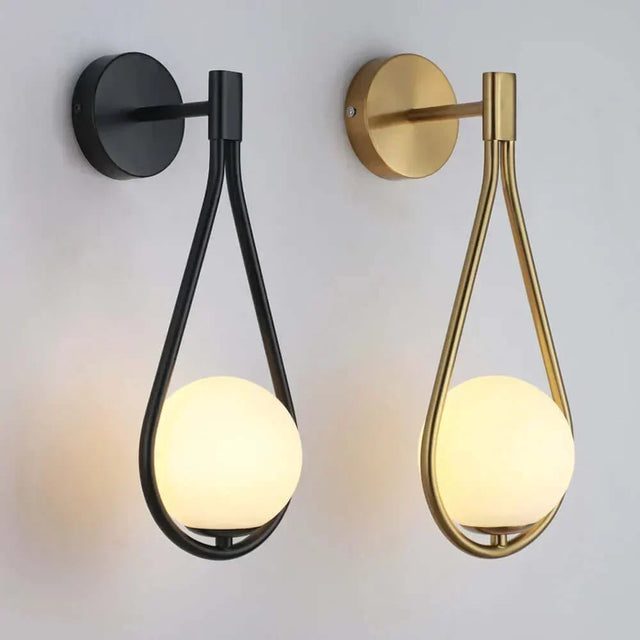 Drop Luxury Glass Ball Wall Light