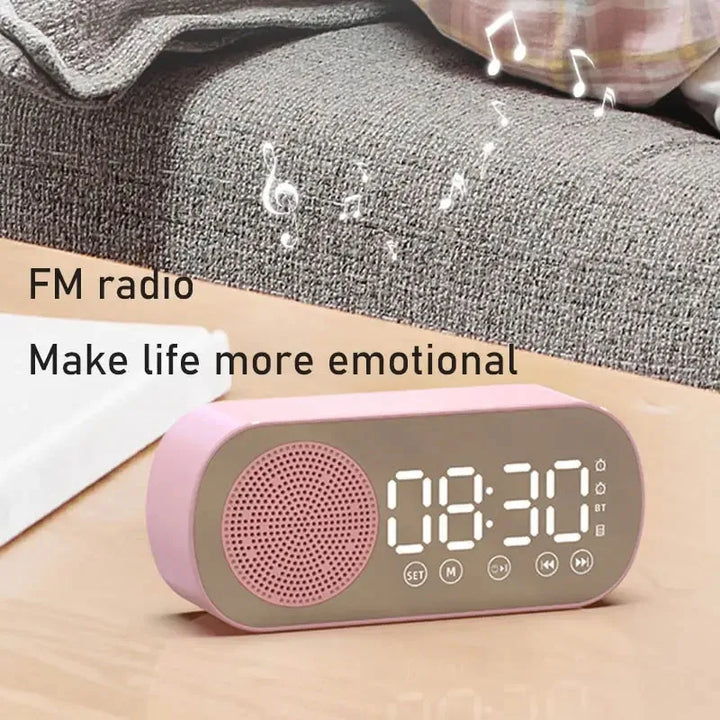 Digital Vækkeur med Bluetooth Højttaler &amp; FM Radio