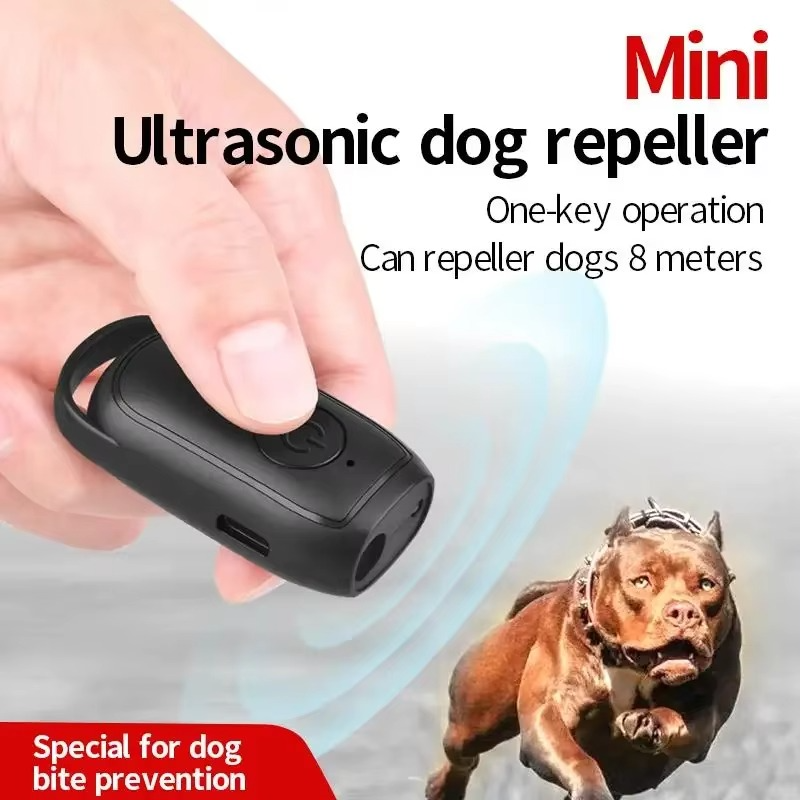Ultralyd Mini Hund Repeller og Anti-Barking Træningsenhed med LED Lys