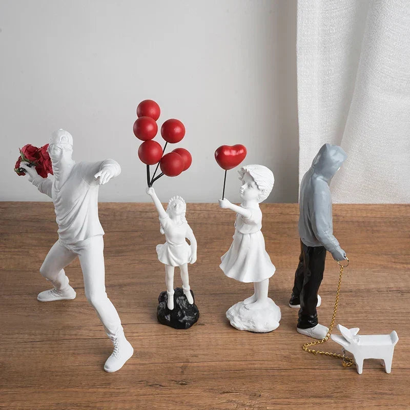 Banksy-inspireret skulpturkollektion