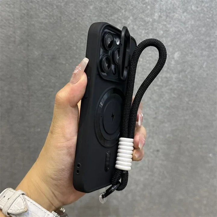 Magnetisk Blød Wrist Bracket Linse Dæksel iPhone Cover