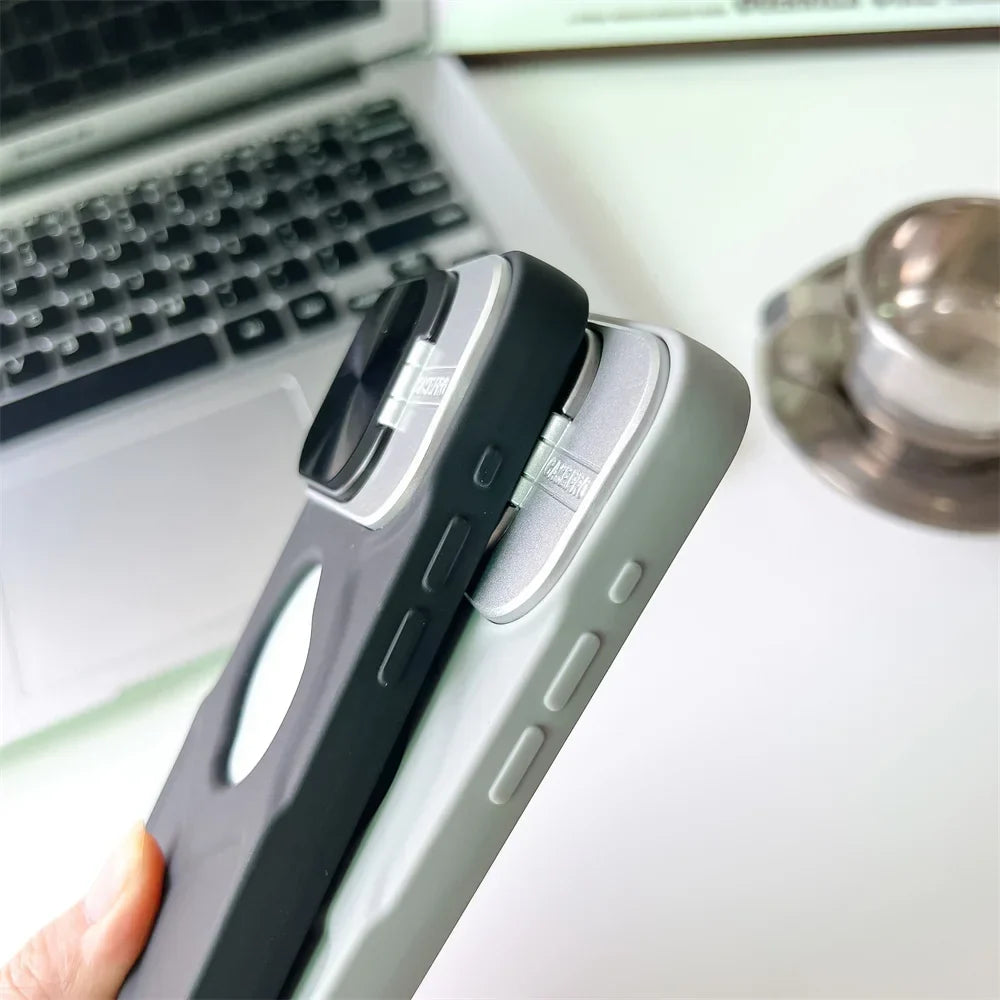 Magsafe Silikone Linse Flip iPhone Cover