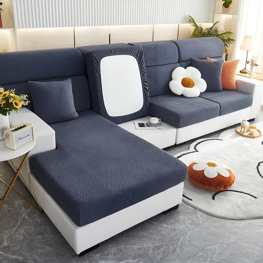 Elastic Sofa Cover – Vandafvisende og Skræddersyet | Beskyttelsesbetræk Fremstillet af Strækstof |