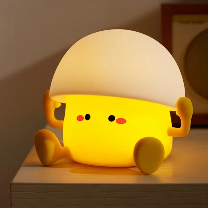 Charmerende Svampe &amp; Æggeblomme LED Natlampe