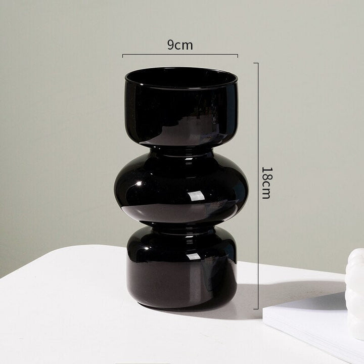 Glas Dyre Vase - Multifarvet