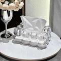 LumiScape Tissue Box – Skulpturel Akryl Design for Moderne Elegance
