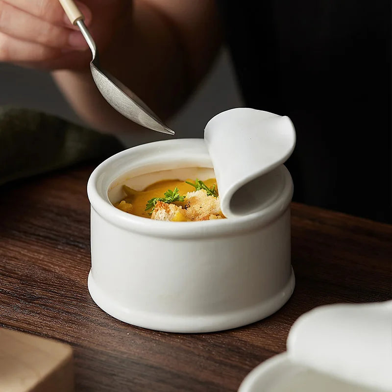 Moderne Fransk Løgsuppe Skål – Premium Keramisk Suppe- &amp; Grydeskål