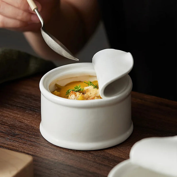 Moderne Fransk Løgsuppe Skål – Premium Keramisk Suppe- &amp; Grydeskål