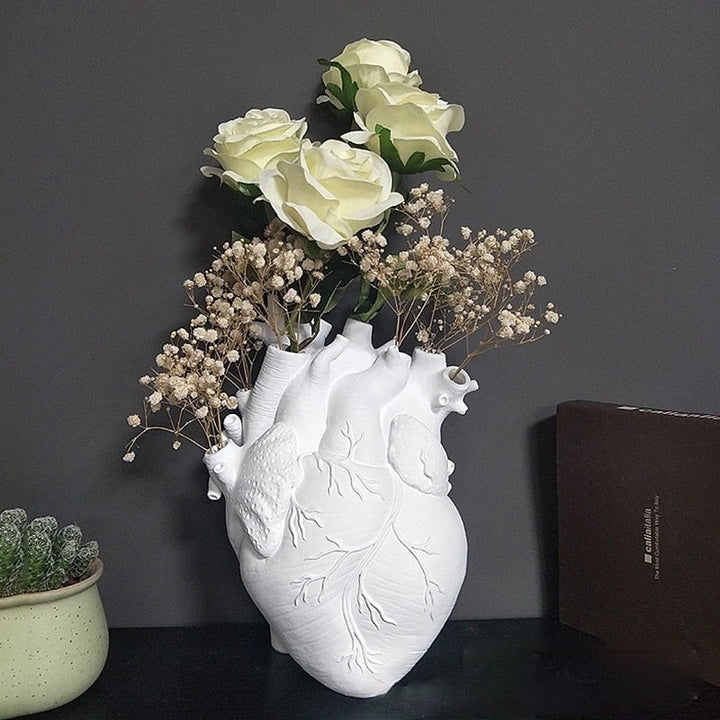 Hjerte Tørrede Planter Kunstnerisk Vase