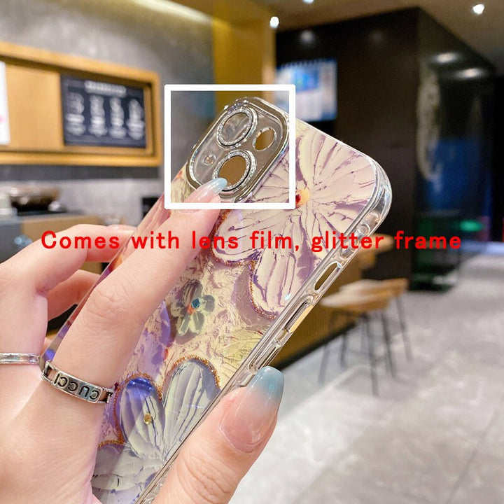 Flower Glow Soft Shockproof iPhone Cover