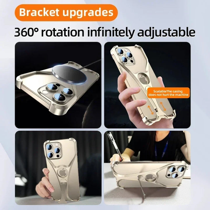 Alloy Metal Udenramme Telefon Etui