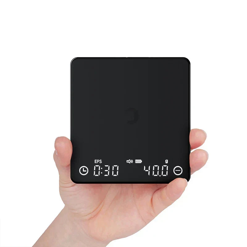 SearchPean Tiny/Tiny2s Espresso Kaffe Køkkenvægt, Mini Smart Timer, USB, 2 kg/0.1 g/oz/ml, gratis fragt, gave til mand og kvinde