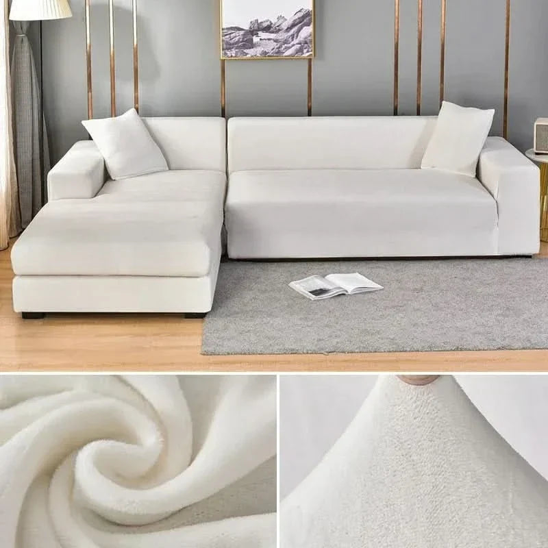 PlushFit - Højkvalitets Sofa Betræk Fremstillet af Strækvelour