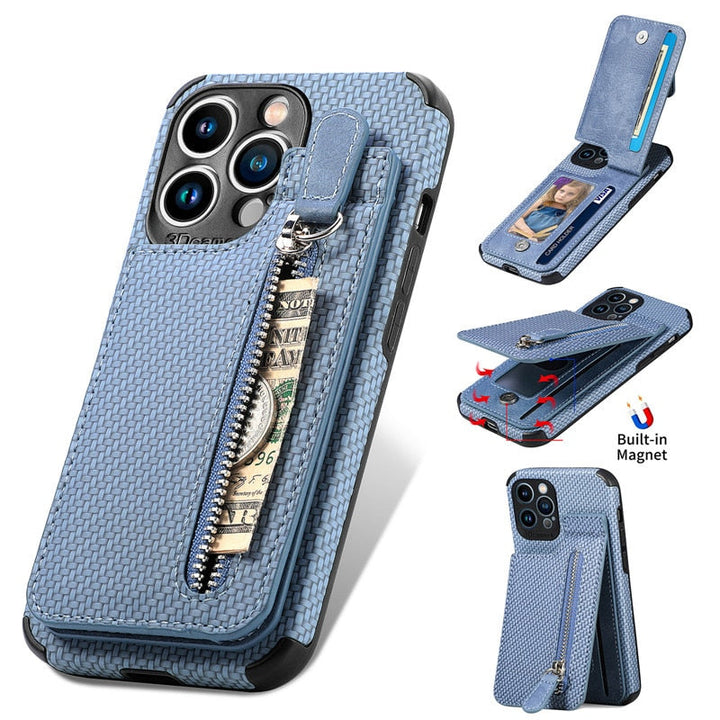 Zip Zip Elegance Wallet iPhone Cover