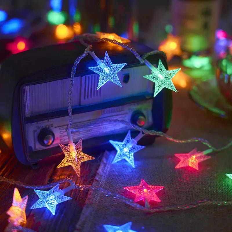 Starlight LED Lyskæde: Ideel til indendørs dekoration, udendørs camping og teltatmosfære