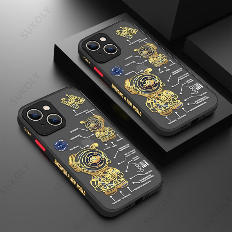 Space Road Relax Astronaut iPhone Cover