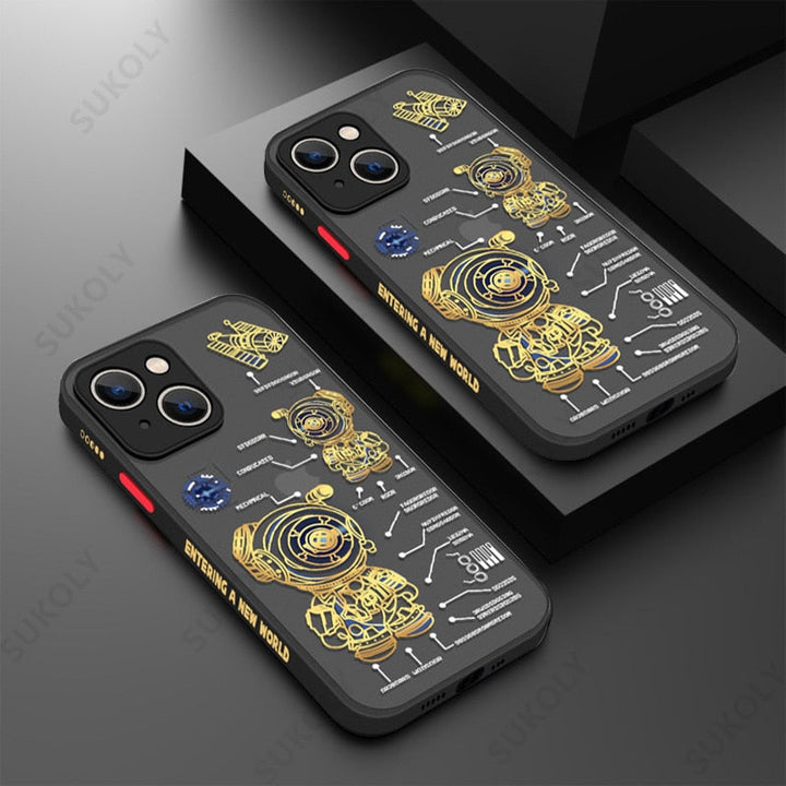 Space Road Relax Astronaut iPhone Cover