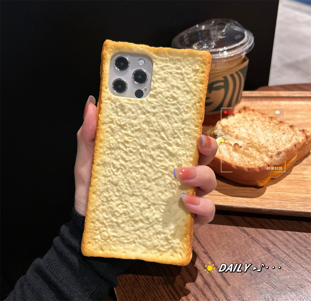 3D Lækkert Toast Armor Telefonetui
