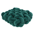 Stue Blød Plush Knude Pude Sofa Pude Ensfarvet Kvadrat Håndvævet Hjem Kaste Pude Kvadrat Vævet Sæde Pude