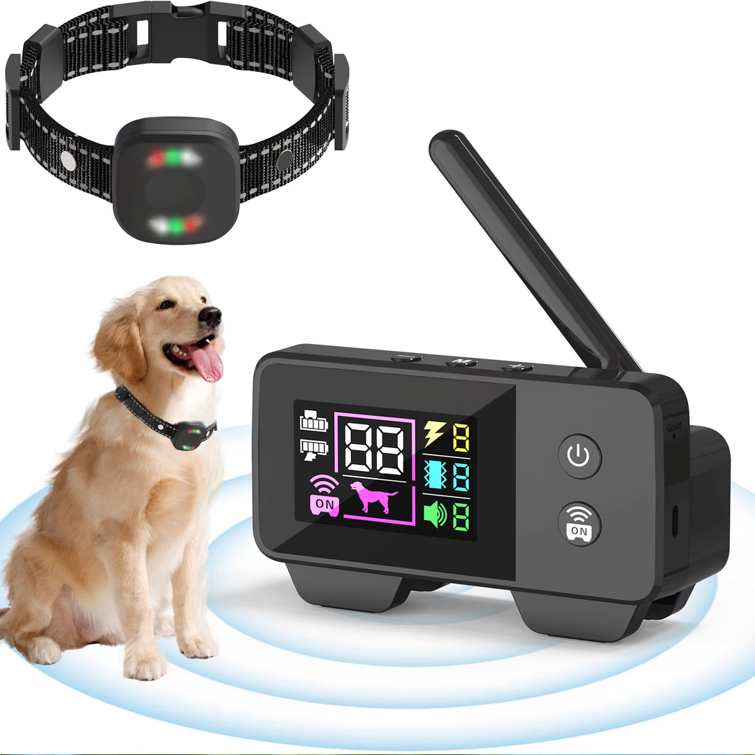 Ultimativ Sikkerhed 1.574,8 fod Trådløst Hundezone System med Genopladelig, Vandtæt Krave