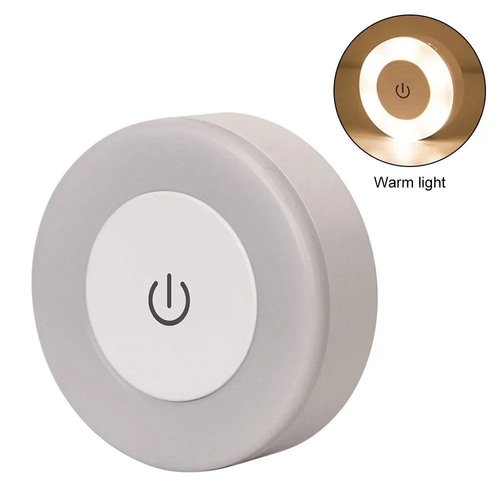 LUMORA Touch LED Nattelygte | USB Genopladelig | Magnetisk &amp; Trinløs Dæmpning | Varm &amp; Kold Lys