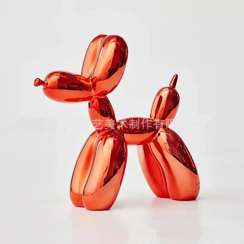 Nordisk Ballon Hund Skulptur Harpiks Dyr Ornament Kunst Skulpturer og Figurer Håndværk Hjem Dekoration Værelse Skrivebords Tilbehør