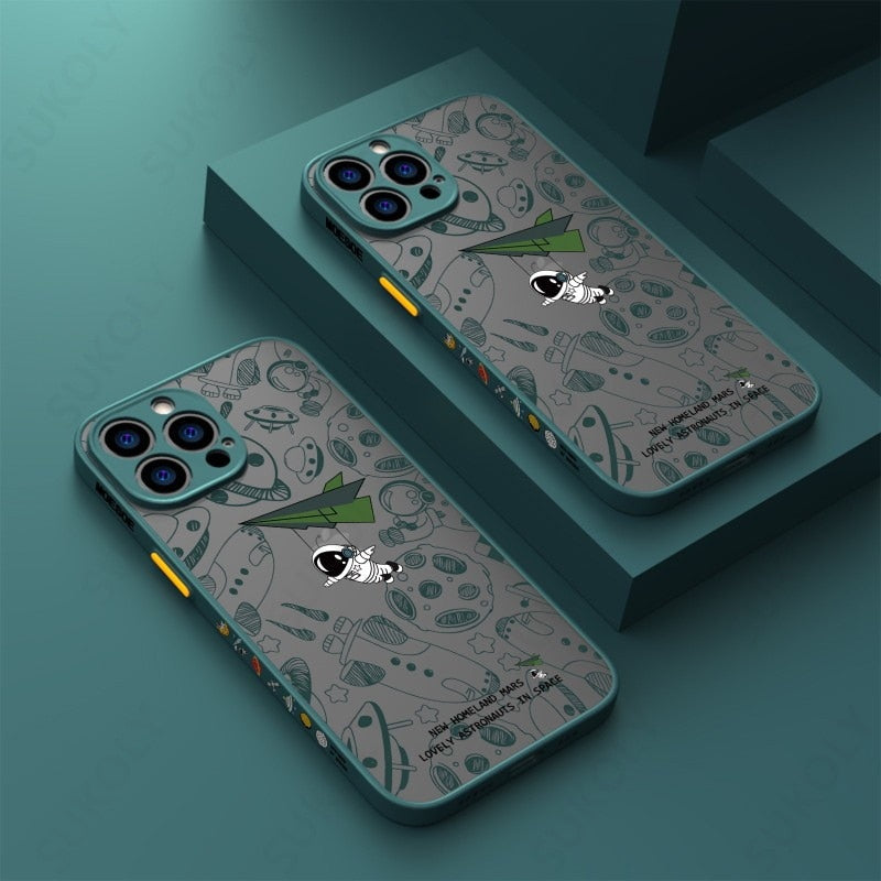 Space Road Relax Astronaut iPhone Cover