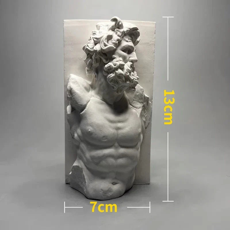 Nordisk INS Stil Karakter Plaster Statue DIY Malet Skitse Fotografi Rekvisitter Bord Dekorationer Hjem Kunst Plaster Dekoration