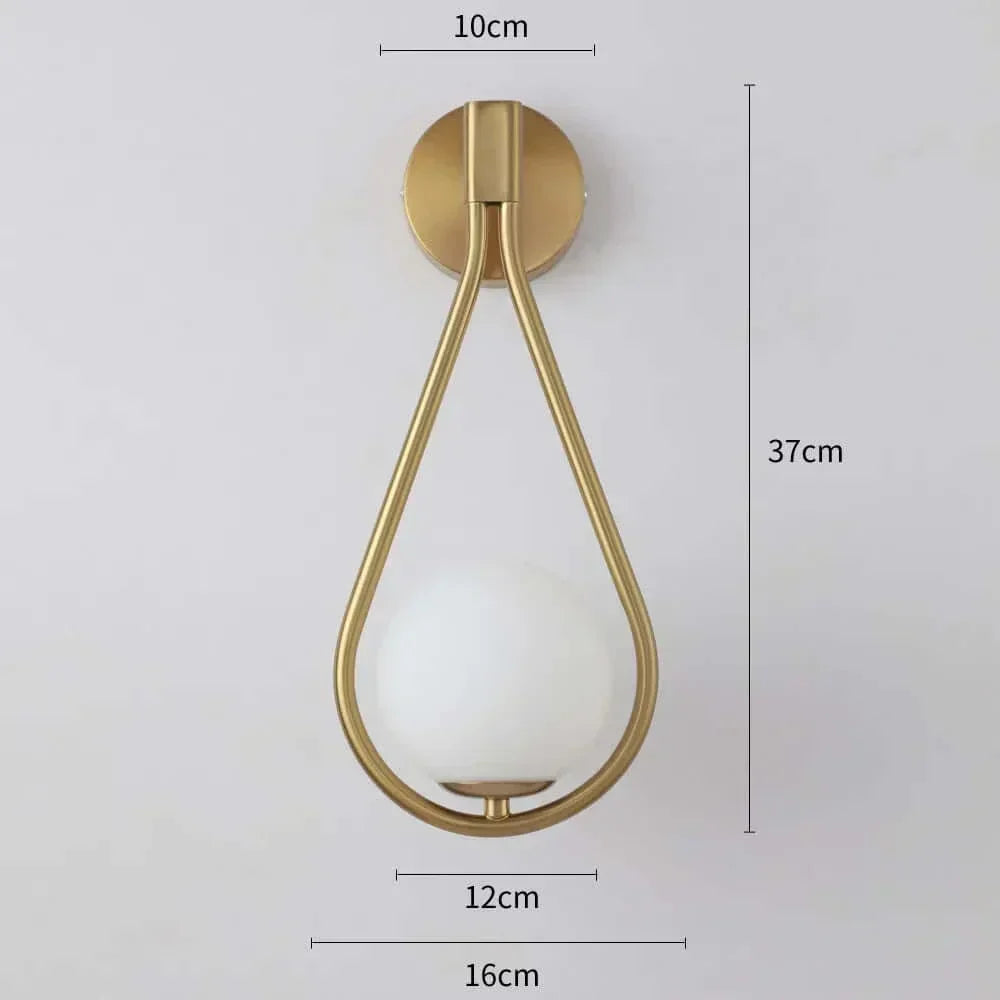 Drop Luxury Glass Balls Væglampe