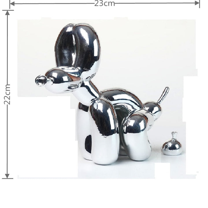 Ballonhund Skulptur, Ballon Kunst Statue, Mini Samlefigur, Hjemmeindretning, Harpiks Figur, Skrivebords Tilbehør, Værelses Dekoration