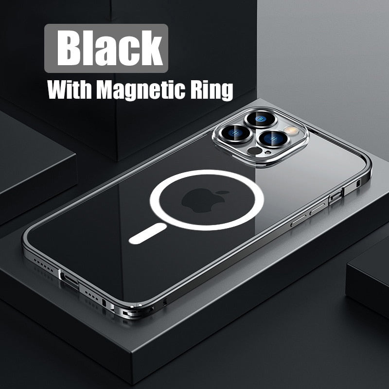 Metal Bumper Aluminium Magnetisk Telefonetui