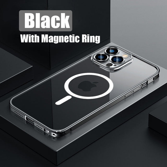 Metal Bumper Aluminium Magnetisk Telefonetui