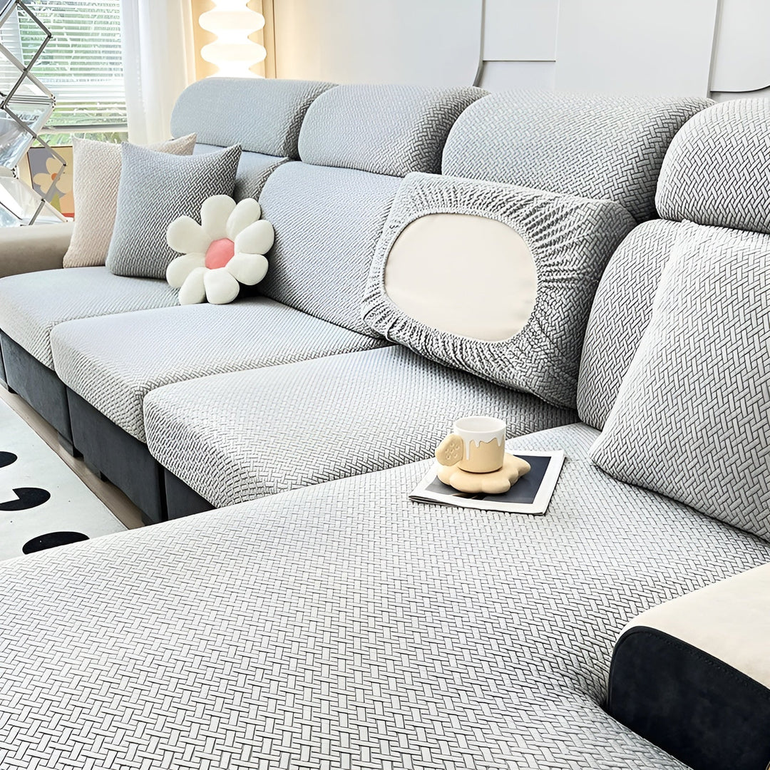 Elastic Sofa Cover – Vandafvisende og Skræddersyet | Beskyttelsesbetræk Fremstillet af Strækstof |
