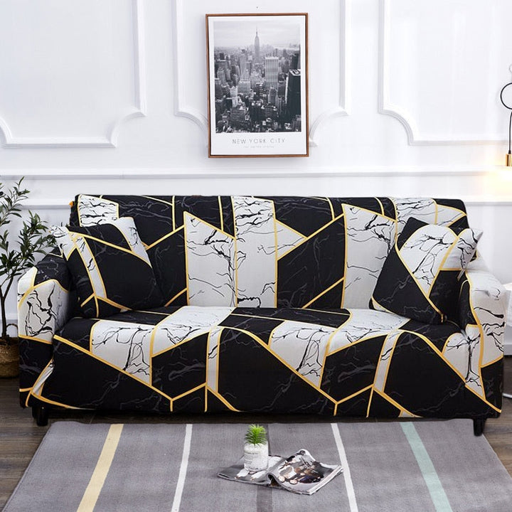 Moderne skridsikker farverig elastisk sofatræk