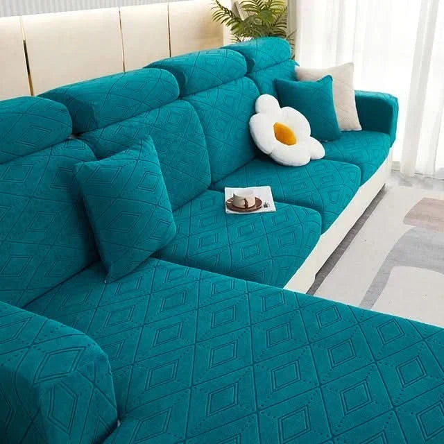 SlipBliss - Elegant Jacquard Non-Slip Sofa Cover