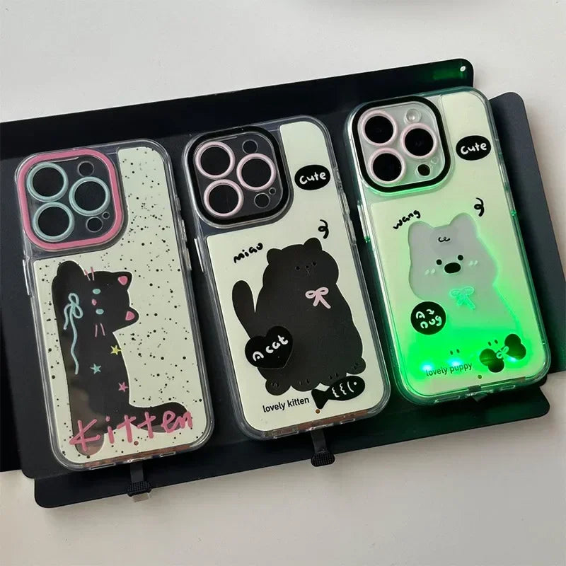 Glødende Hvalp Lysende iPhone Cover