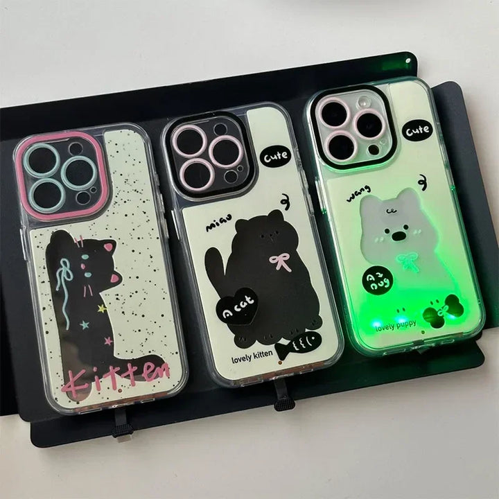 Glødende Hvalp Lysende iPhone Cover