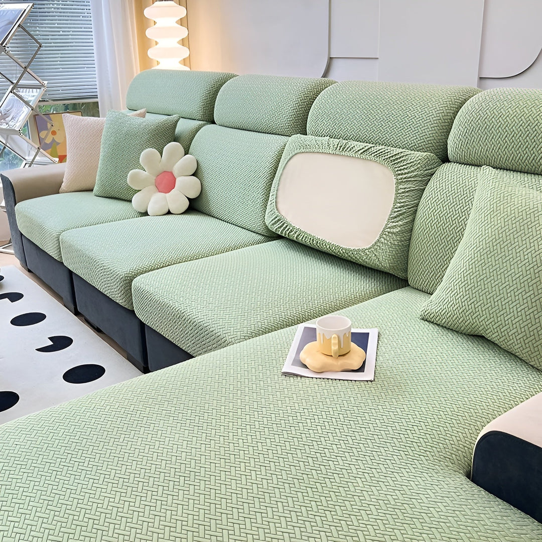 Elastic Sofa Cover – Vandafvisende og Skræddersyet | Beskyttelsesbetræk Fremstillet af Strækstof |