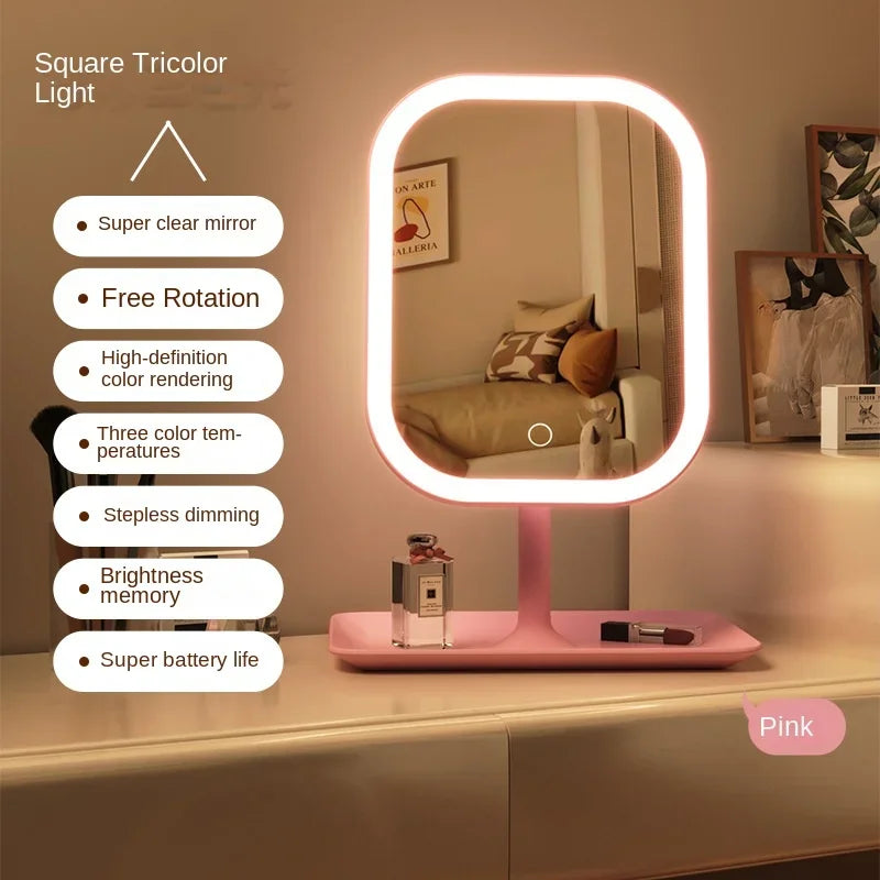 LED Makeup Spejl Lumiéra | 3 Lysfarver | Touch Kontrol | Moderne Design