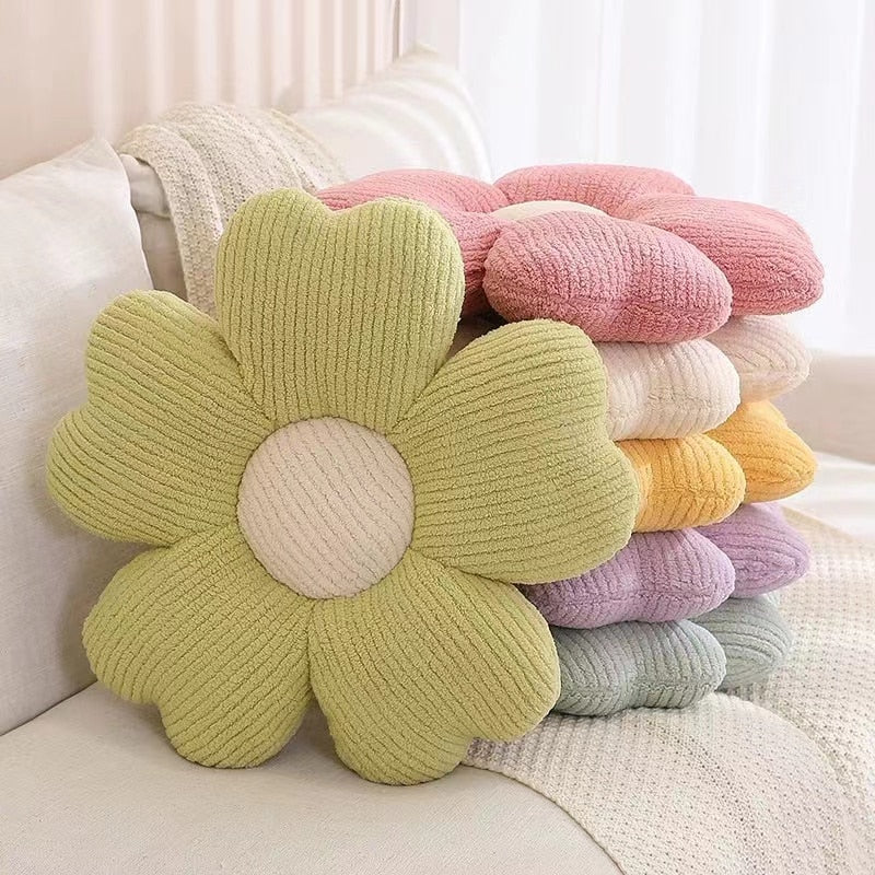 Fluffy Kløver Blomster Pude
