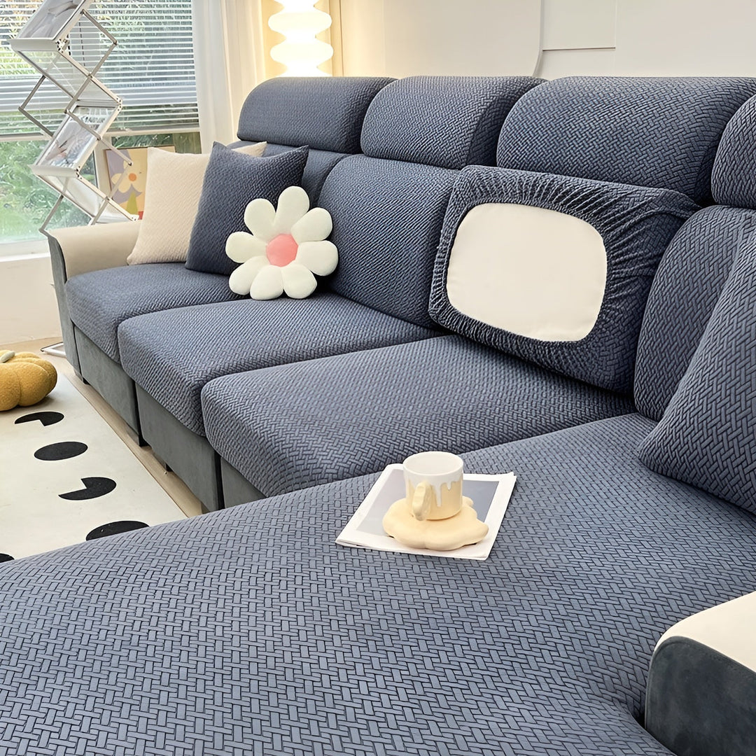 Elastic Sofa Cover – Vandafvisende og Skræddersyet | Beskyttelsesbetræk Fremstillet af Strækstof |