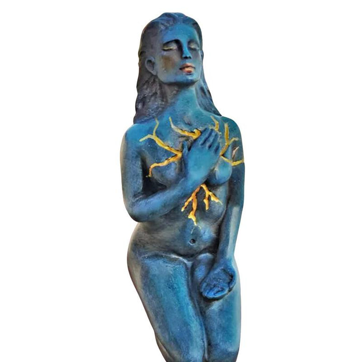 Helende Gudinde Skulptur: Resin abstrakt