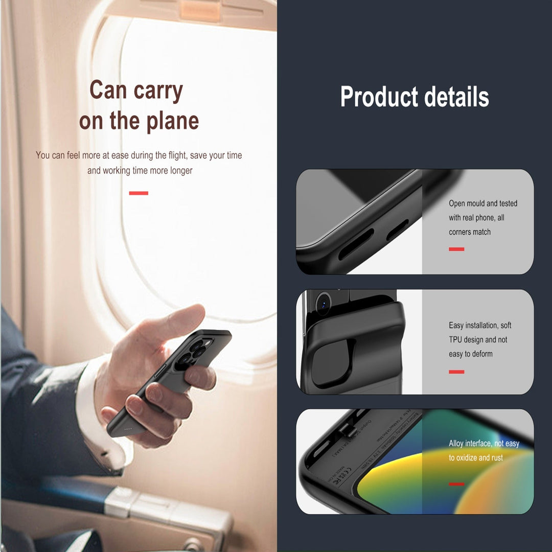 Power Bank Opladnings Armor Telefon Etui
