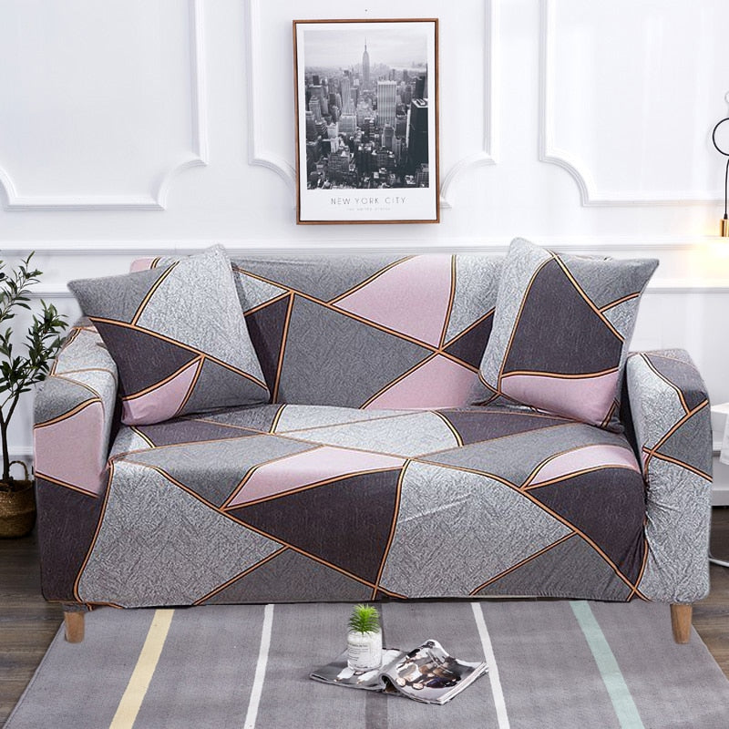 Moderne skridsikker farverig elastisk sofatræk