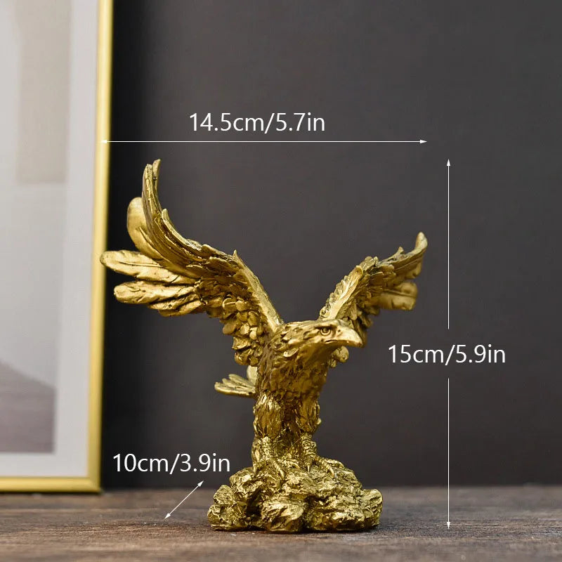 Harpy Eagle Resin Statue Kunst Dyr Model Samling Ornament Hjem Kontor Skrivebord Feng Shui Dekor Figur simpel