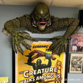 Kreatur The Black Lagoon Grab skulpturer Figur Havebygning Udendørs ornamenter Monster Statue Mand Halloween Dekoration