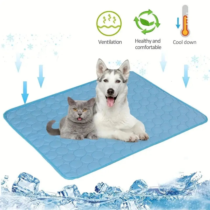 Ekstra Stor Hundekølemåtte | Sommer Pet Bed til Små &amp; Store Hunde | Holdbar Tæppe til Katte &amp; Sofa Beskyttelse - Is Pad Tæppe |
