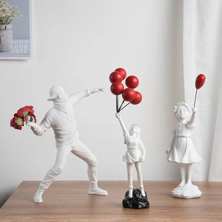 Banksy-inspireret skulpturkollektion