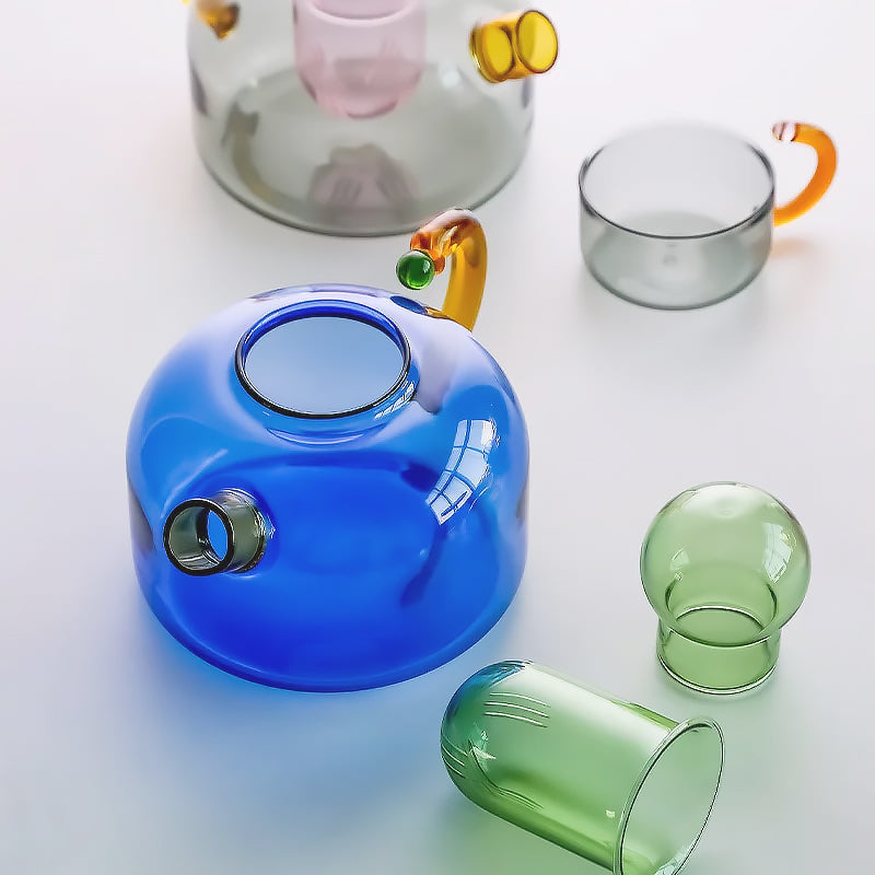 farverigt glas service